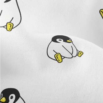 Cute Sitting Penguin Lightweight Performance Linen