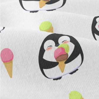 Penguin Eating Tricolor Cone Modern Jersey