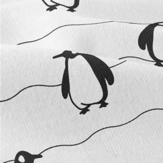 Simple Black And White Penguin Modern Jersey