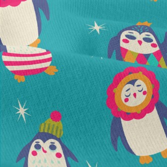 Colorful Penguin Dress Up Modern Jersey