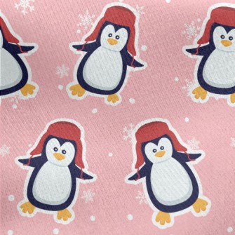 Warm Wool Hat Penguin Jersey Backed Fleece