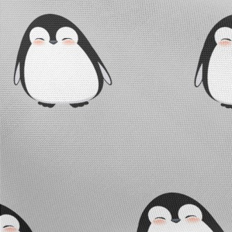 Cute Smiling Penguin Pongee