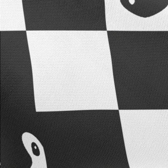 Black And White Plaid Penguin Pongee