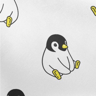 Cute Sitting Penguin Pongee