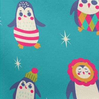Colorful Penguin Dress Up Pongee