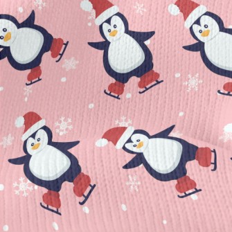 Christmas Skating Penguin Stretch Jersey