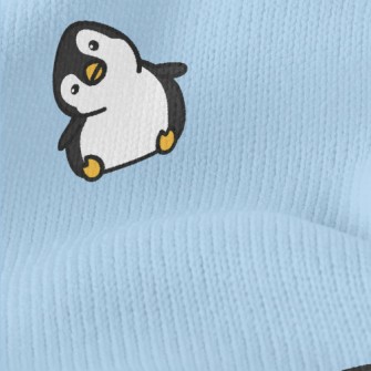 Cartoon Penguin With Tilted He Stretch Jersey