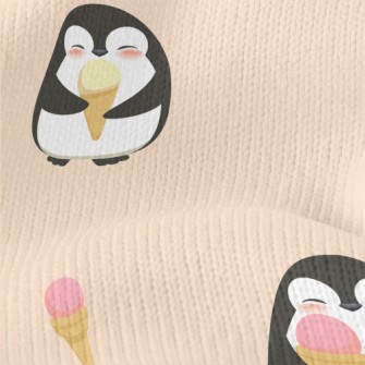 Cute Penguin Eating Ice Cream  Stretch Jersey