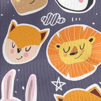 Happy Animal Doodles Stretch Jersey