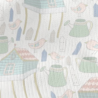 Hand Drawn Happy Farm Stretch Jersey