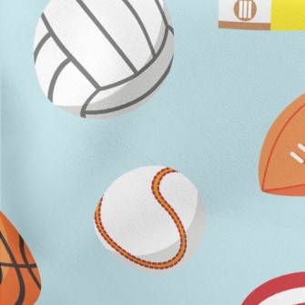 Various Ball Sports Lightweight Cotton Poplin