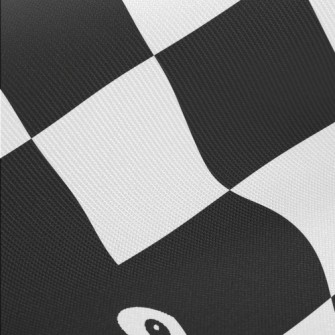 Black And White Plaid Penguin Midweight Cotton Poplin