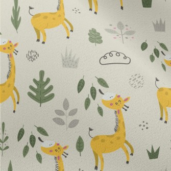 Giraffe Eating Leaves Chiffon