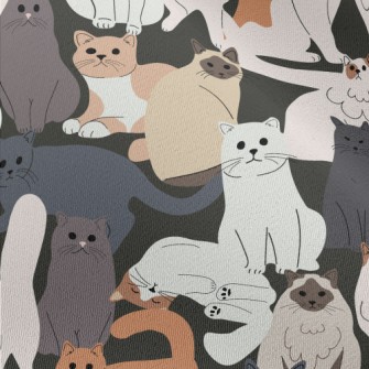 Cute Cats Of Various Breeds Chiffon