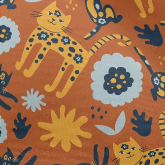 Floral Texture Cat Chiffon