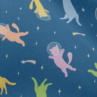 Space Cat Floating In Space Chiffon