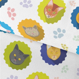 Different Cat Portraits Waterproof Oxford