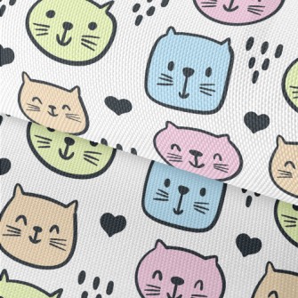 Brightly Colored Cat Waterproof Oxford