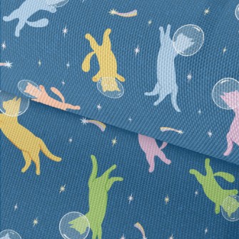 Space Cat Floating In Space Waterproof Oxford