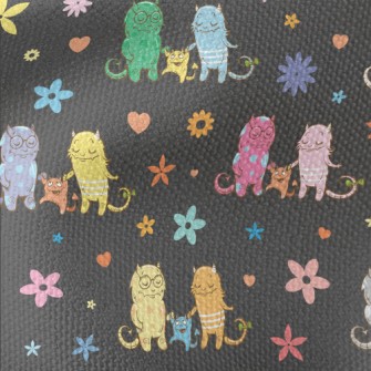 Warm Monster Family Waterproof Canvas
