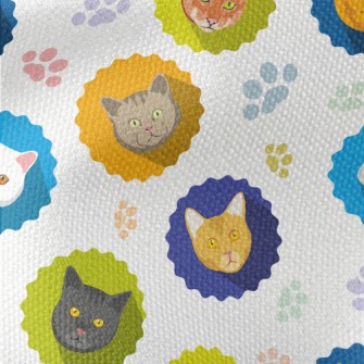 Different Cat Portraits Waterproof Canvas