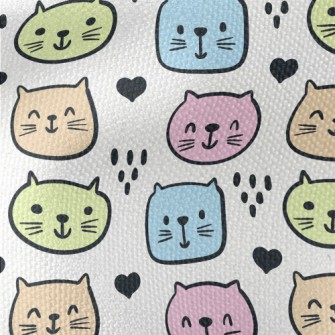 Brightly Colored Cat Waterproof Canvas