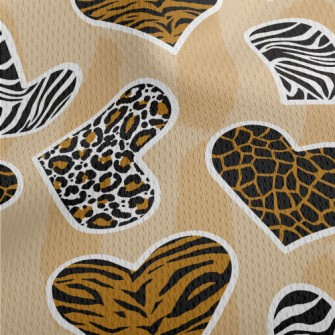 Love Various Animal Patterns Athletic Mesh Flat Back