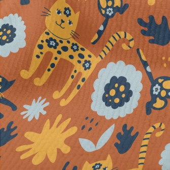 Floral Texture Cat Terry