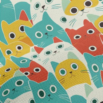 Cat With Wide Eyes Performance Linen