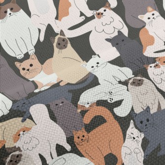 Cute Cats Of Various Breeds Performance Linen