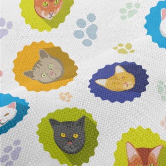 Different Cat Portraits Performance Linen