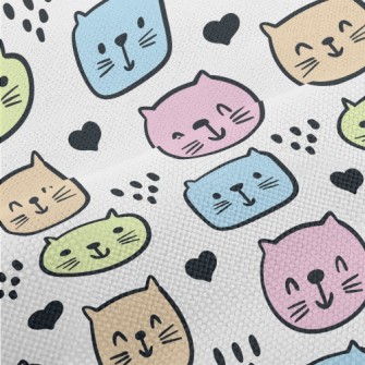 Brightly Colored Cat Performance Linen