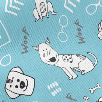 Hand Drawn Cute Dog Standard Corduroy