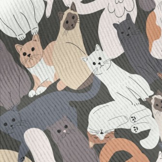 Cute Cats Of Various Breeds Standard Corduroy