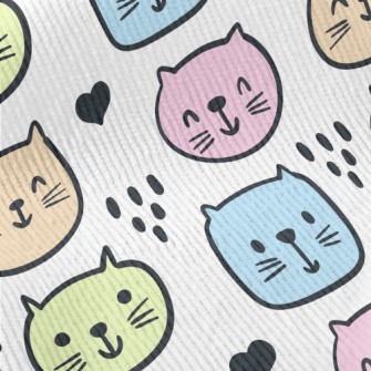 Brightly Colored Cat Standard Corduroy