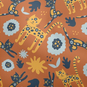 Floral Texture Cat Dobby