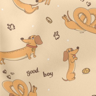 American Cartoon Dachshund Stretch Ponte