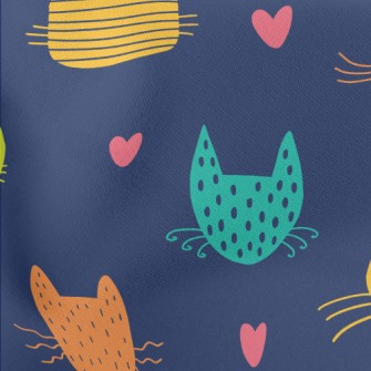 Cats With Different Color Bloc Stretch Ponte