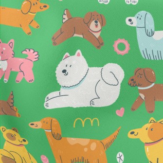 Hand Drawn Cute Dog Stretch Ponte