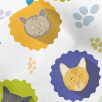 Different Cat Portraits Micro Fleece