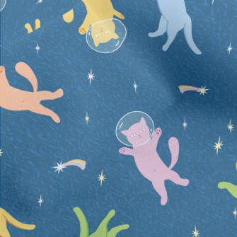 Space Cat Floating In Space Micro Fleece
