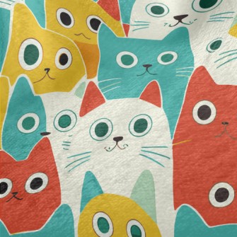 Cat With Wide Eyes Minky