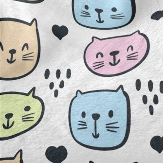 Brightly Colored Cat Minky