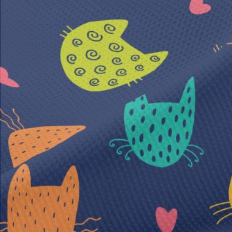 Cats With Different Color Bloc Piqué