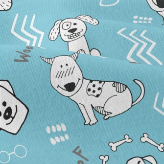 Hand Drawn Cute Dog Modern Jersey
