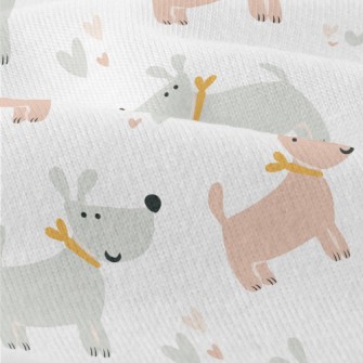 Gray Pink Cute Dog Modern Jersey