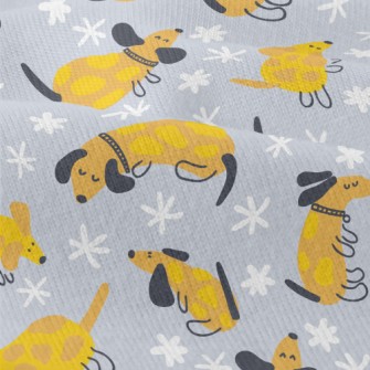 Yellow Cute Dachshund Modern Jersey