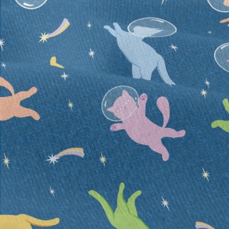 Space Cat Floating In Space Modern Jersey