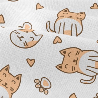 Cute Cat Love Paws Modern Jersey