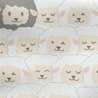 There Is A Black Sheep In The  Jersey Backed Fleece